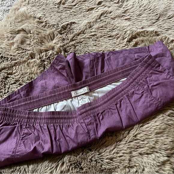 Men’s Vintage Christian Dior Lined Trunks Eggplant - Picture 2 of 4
